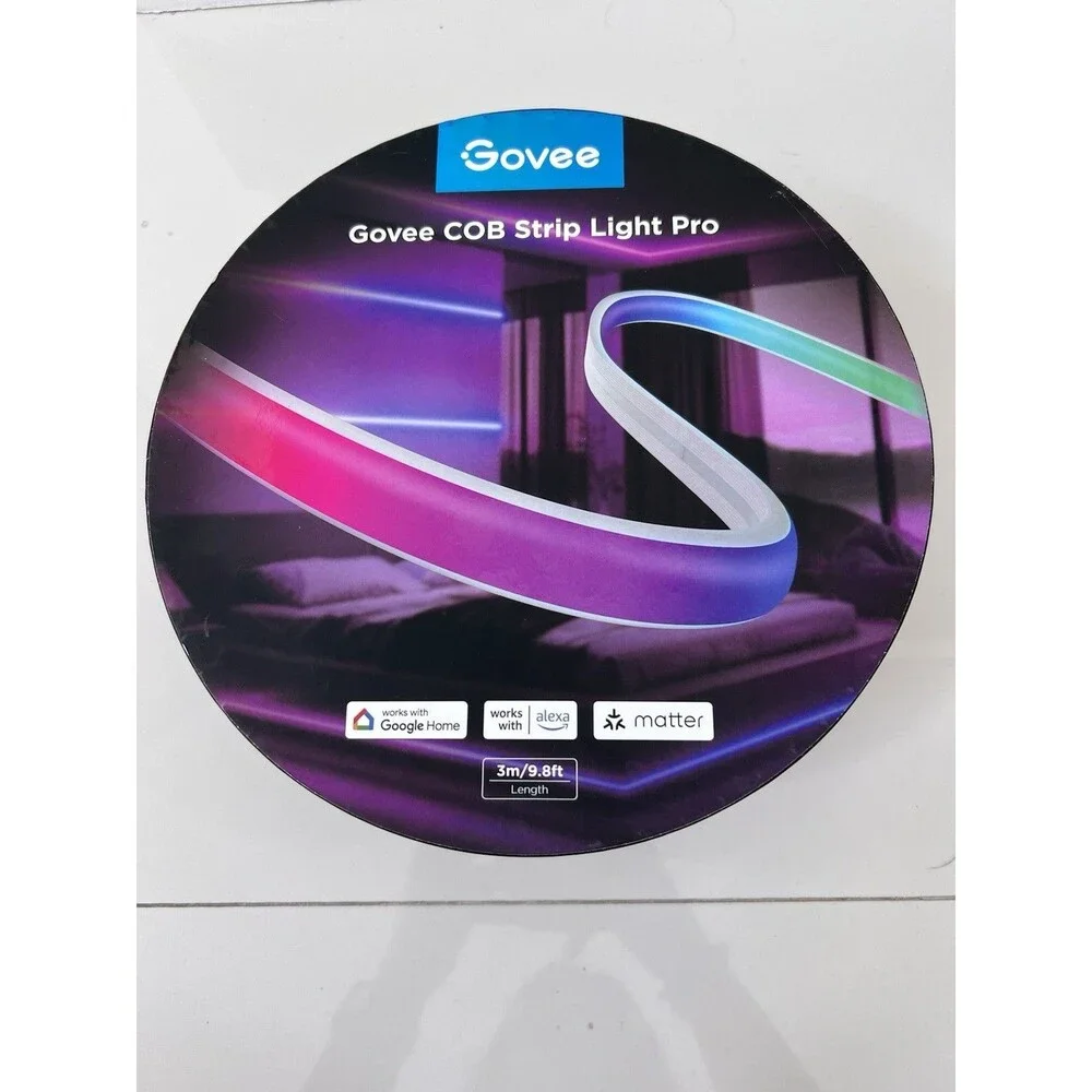 Govee COB Strip Light Pro 3m Smart Home LED Alexa Google Compatible NWT